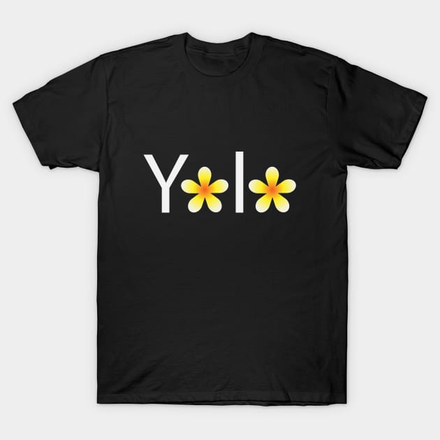 Yolo artistic floral design T-Shirt by CRE4T1V1TY